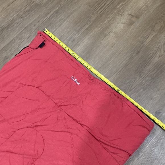 LL Bean Flannel Lined Youth Sleeping Bag 40 degrees EUC - Picture 10 of 14